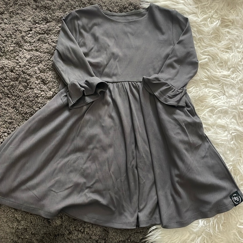 Sweet Bamboo Eco Luxury Ribbed Bamboo Dress Twirl Style size 5Y